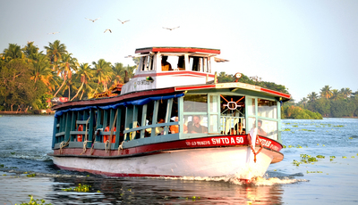 KSWTC Boat Services-Kumarakom-Kerala-India