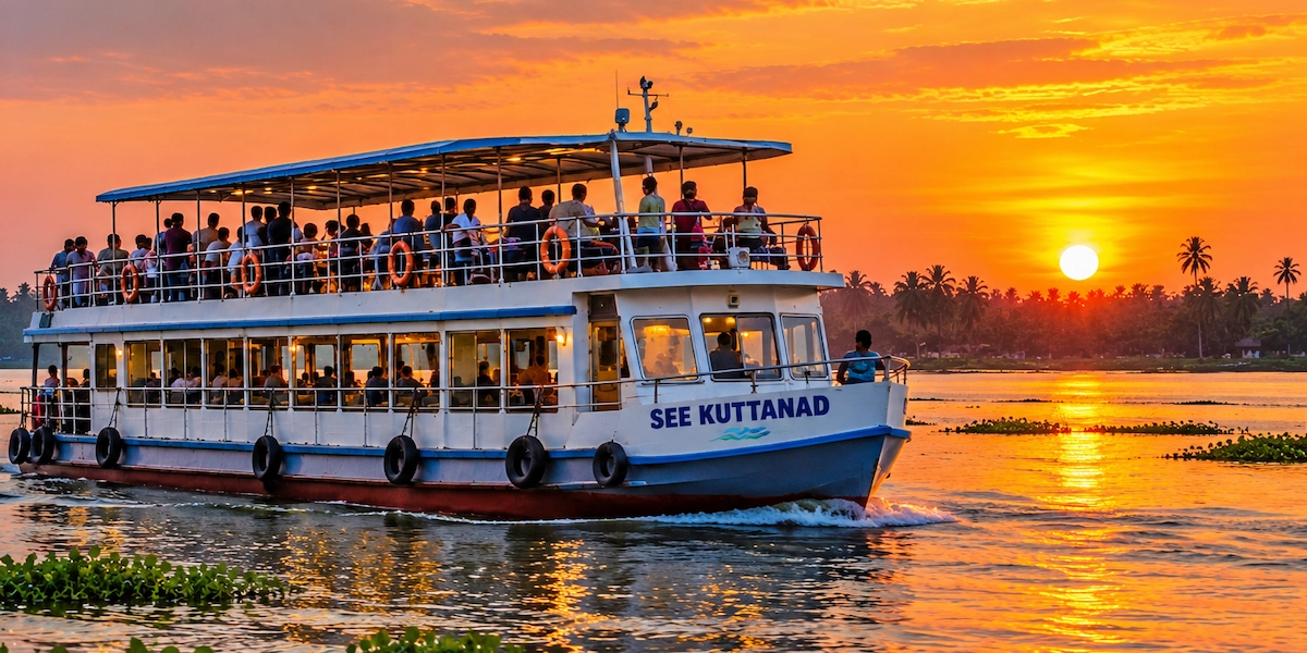 New Sunset Cruise on Vembanad Lake Adds to Kerala’s Backwater Tourism Experiences