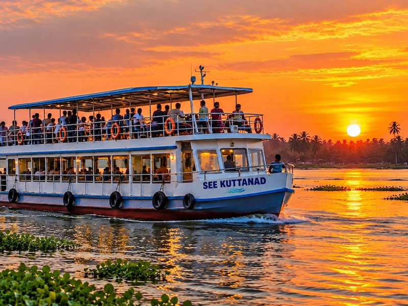 New Sunset Cruise on Vembanad Lake Adds to Kerala’s Backwater Tourism Experiences